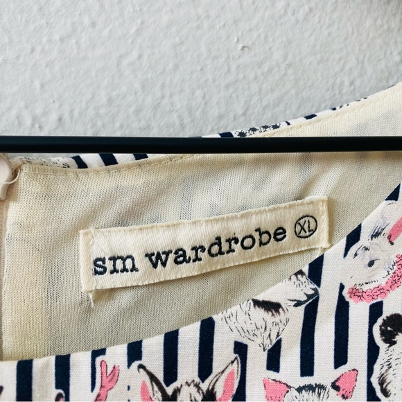 SM Wardrobe Animal Face Novelty Print Dress Size XL - Picture 4 of 9